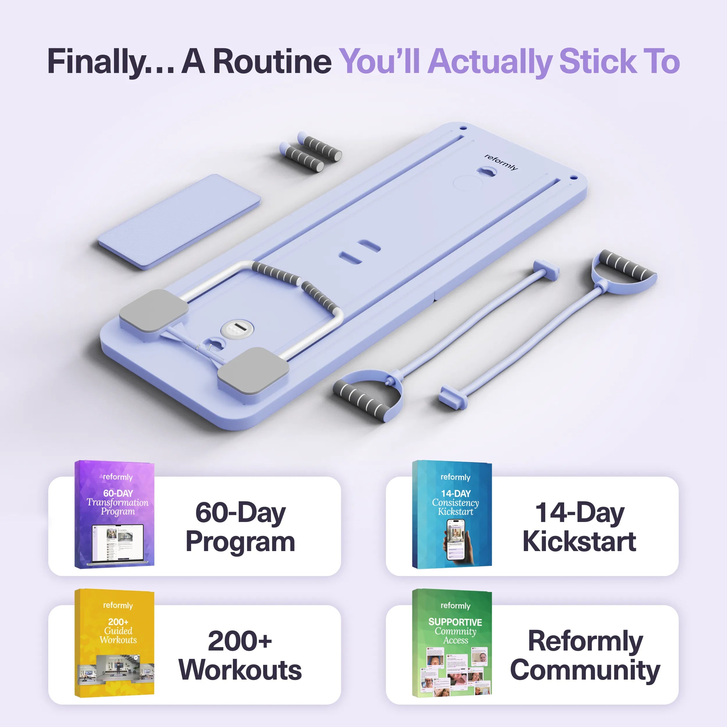 Reformly Pilates Board + 60-Day Transformation Program