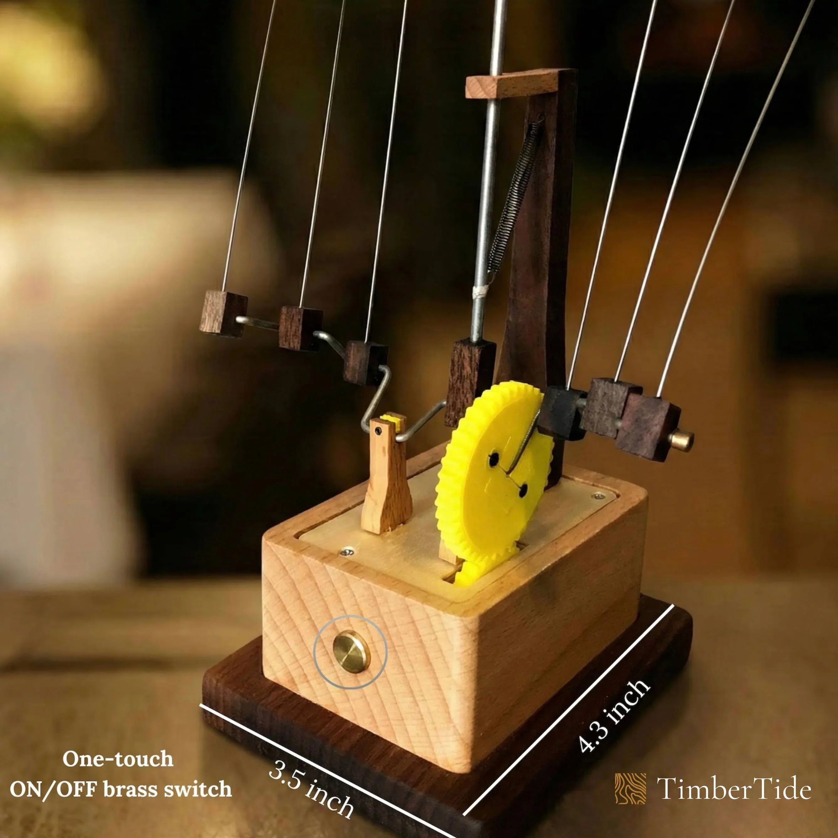 Handcrafted Wooden Manta Ray Automaton