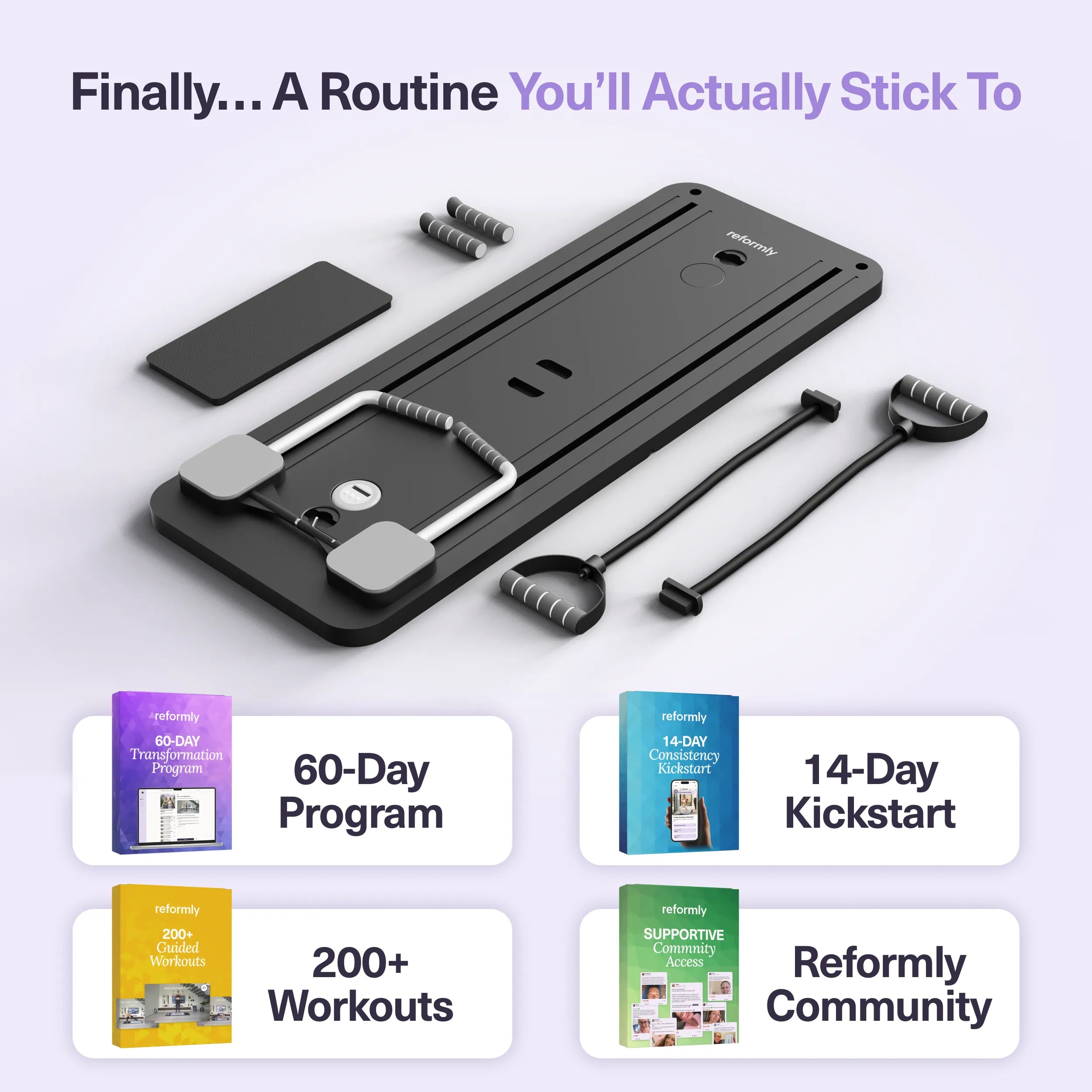 Reformly Pilates Board + 60-Day Transformation Program