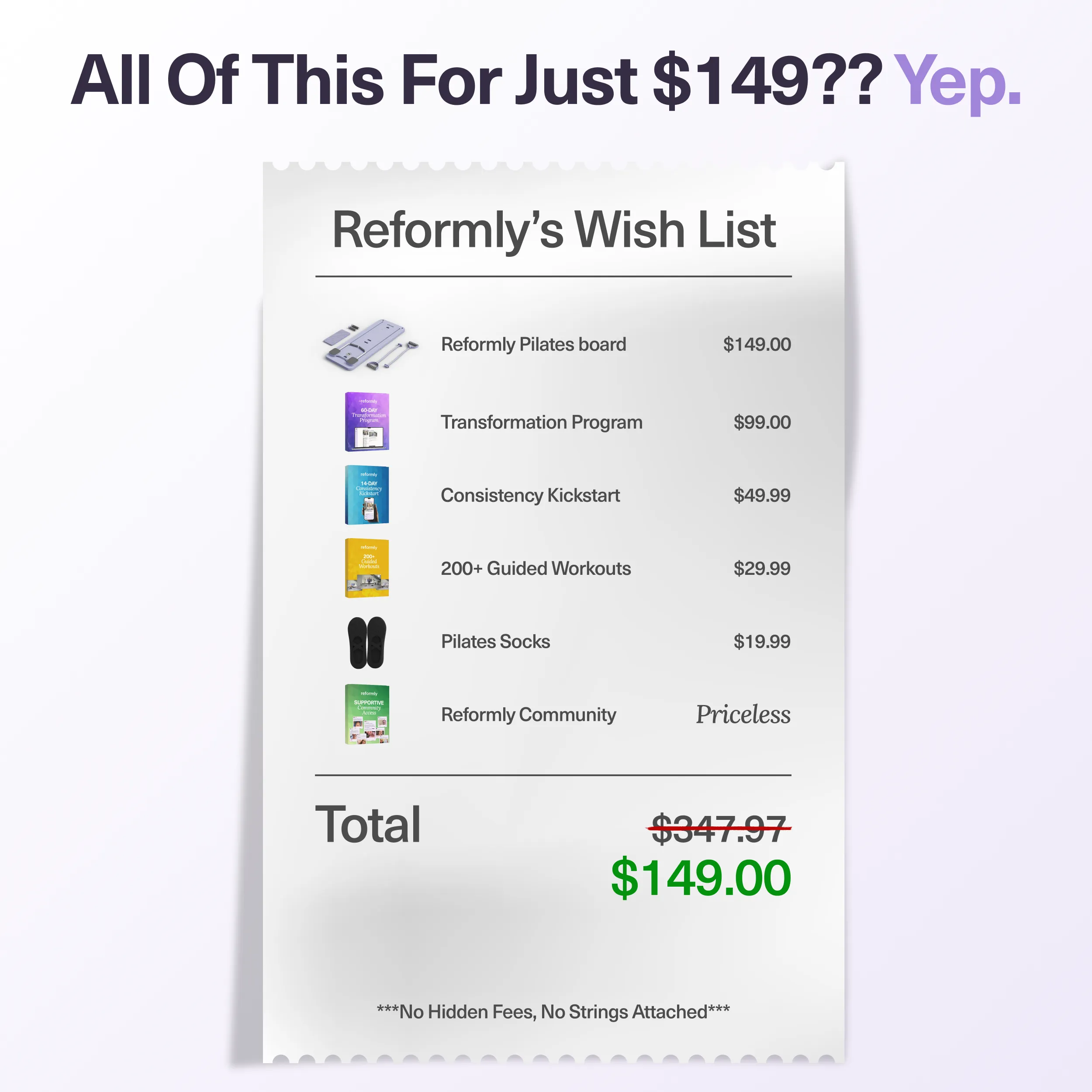 Reformly Pilates Board + 60-Day Transformation Program