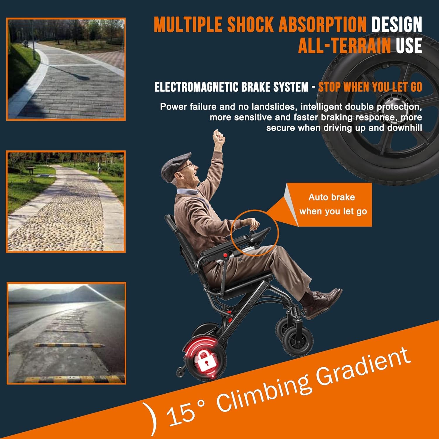 Carbon Fiber Lightweight Foldable Electric Wheelchair, 13kg, Airline Approved, 360W Motor