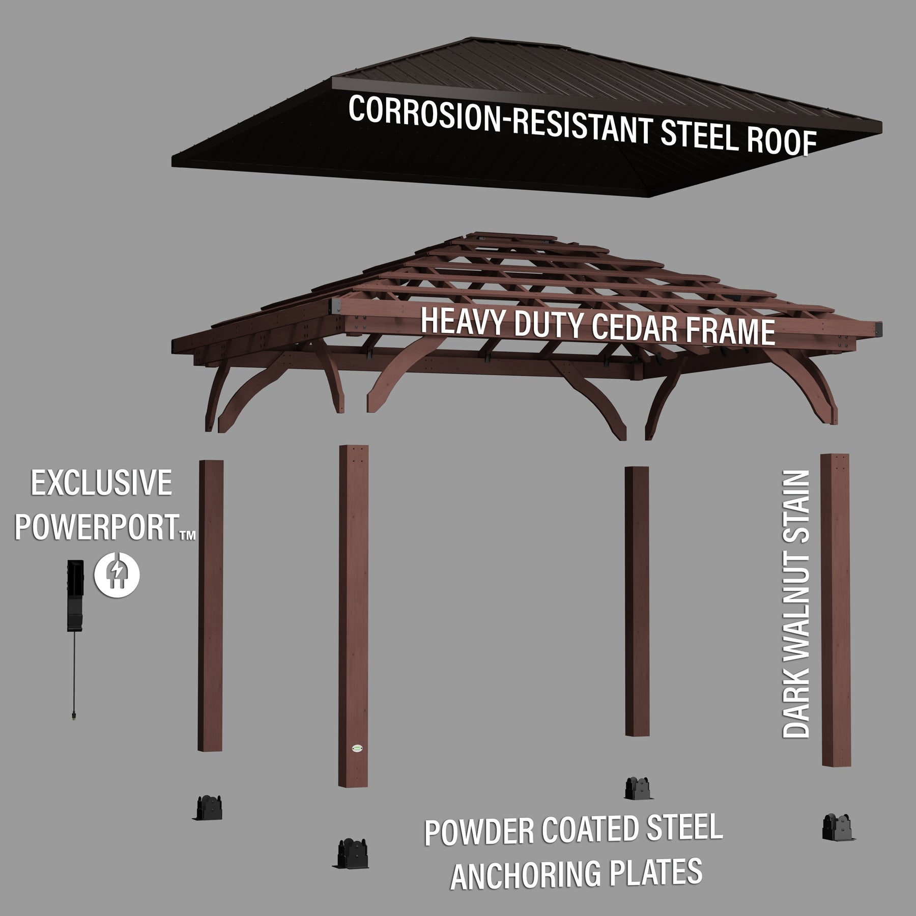 14x10 Cordova Gazebo