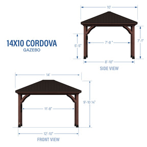 14x10 Cordova Gazebo