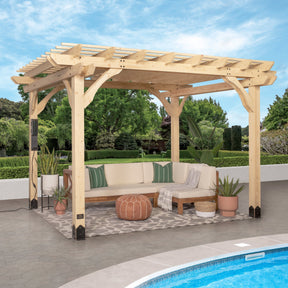 12x10 Fairhaven Pergola Natural
