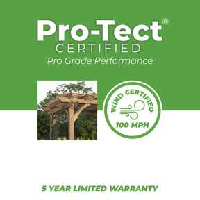 12x10 Fairhaven Pergola Rustic Finish