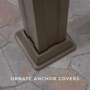 12x10 Ashford Traditional Steel Pergola With Sail Shade Soft Canopy