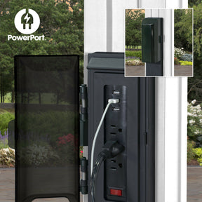 12x10 Hawthorne Traditional Steel Pergola With Sail Shade Soft Canopy