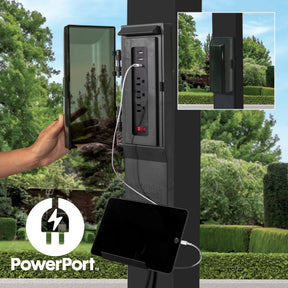 12x10 Trenton Modern Steel Pergola With Sail Shade Soft Canopy