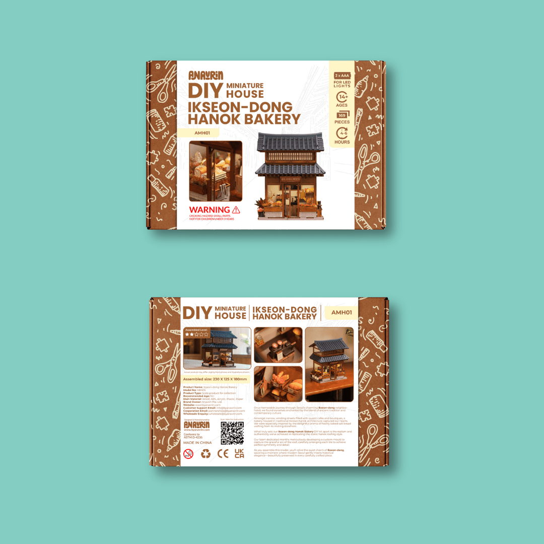 Ikseon-dong Hanok Bakery Miniature House Kit