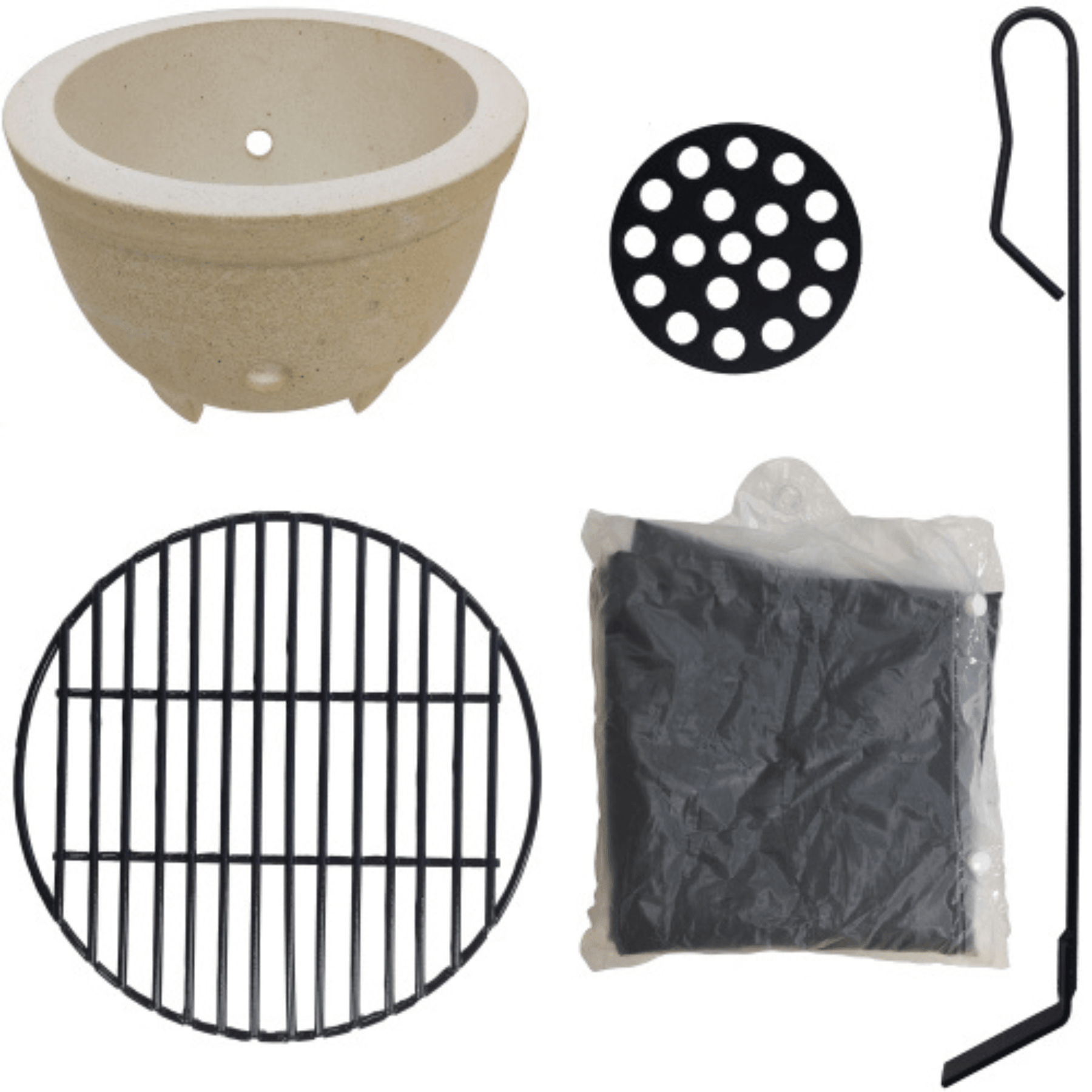 Kamado Ceramic Grill BBQ 13 inch Mi-Fires